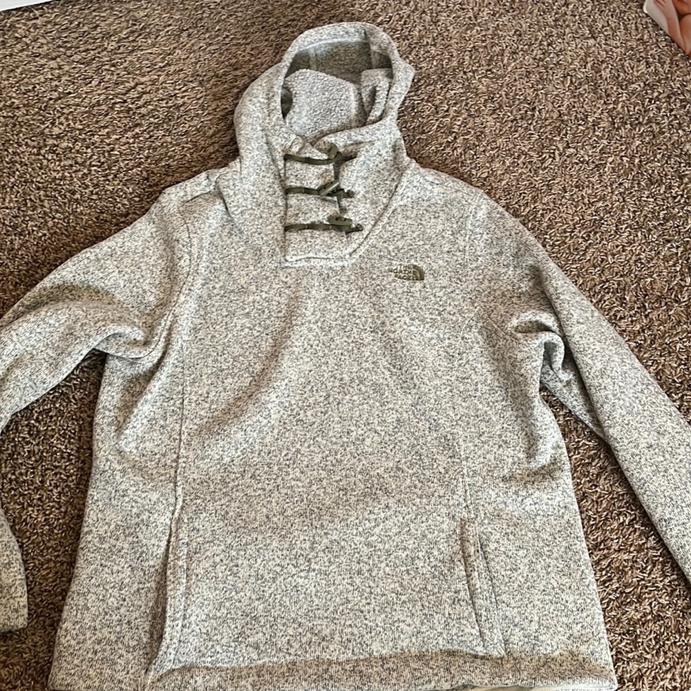 The north face sweatshirt army green accents XL